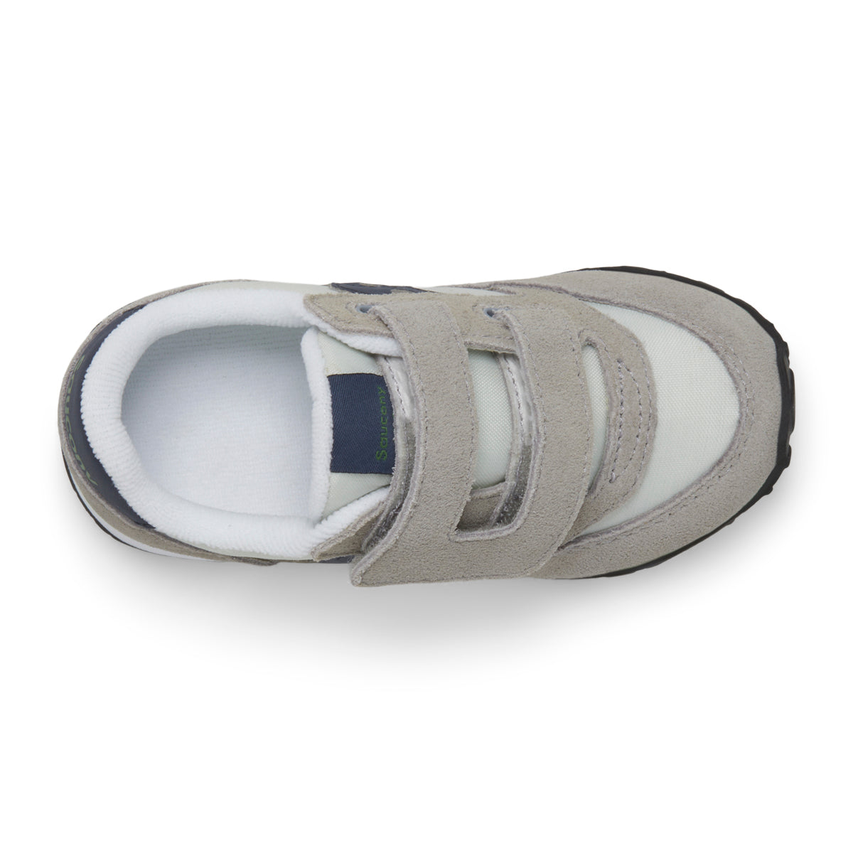 Jazz Hook & Loop Sneaker - Big Kid Grey/Navy/Green