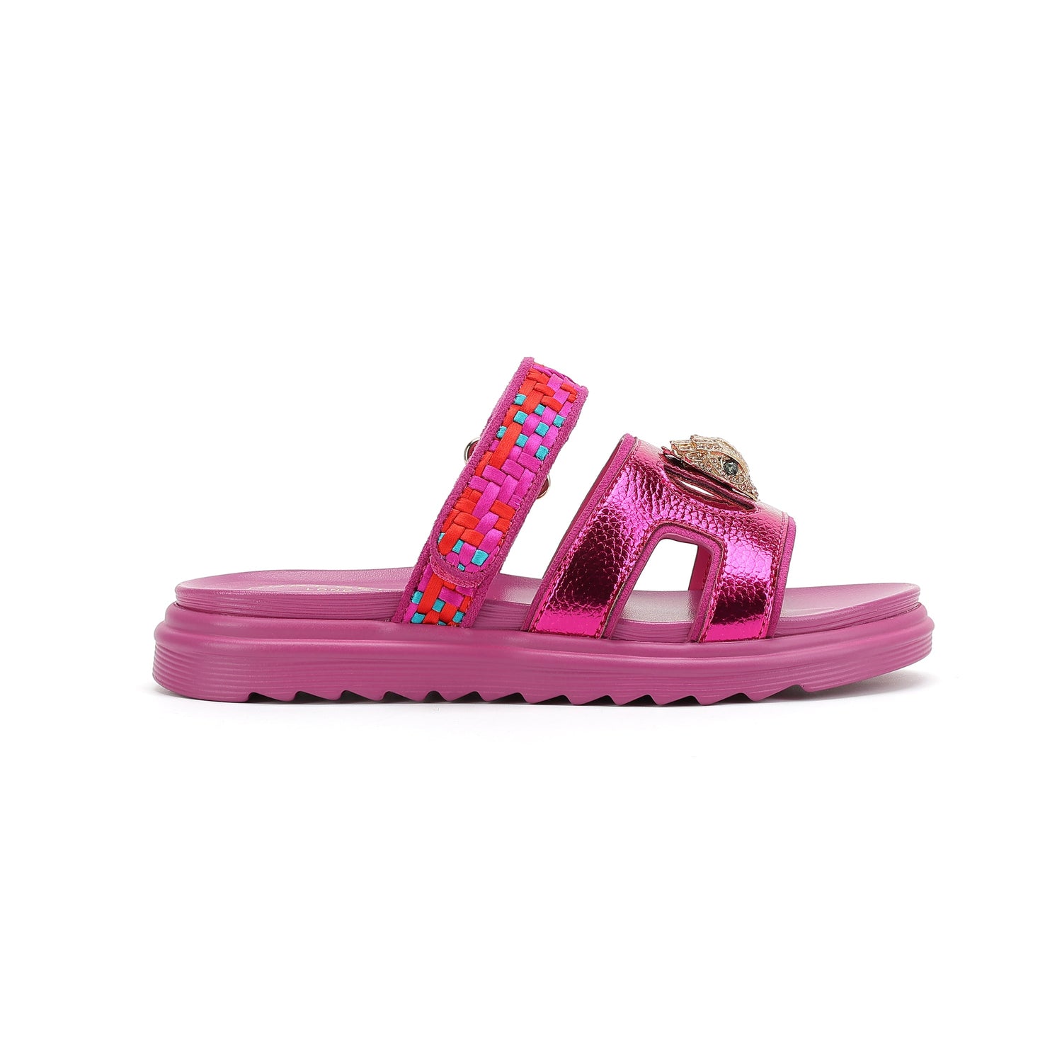 Kensington Cutout Mule Sandal  - Big Kid Purple Red