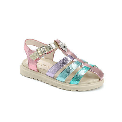 Kensington Fisherman Sandal  - Big Kid Pastel Multi
