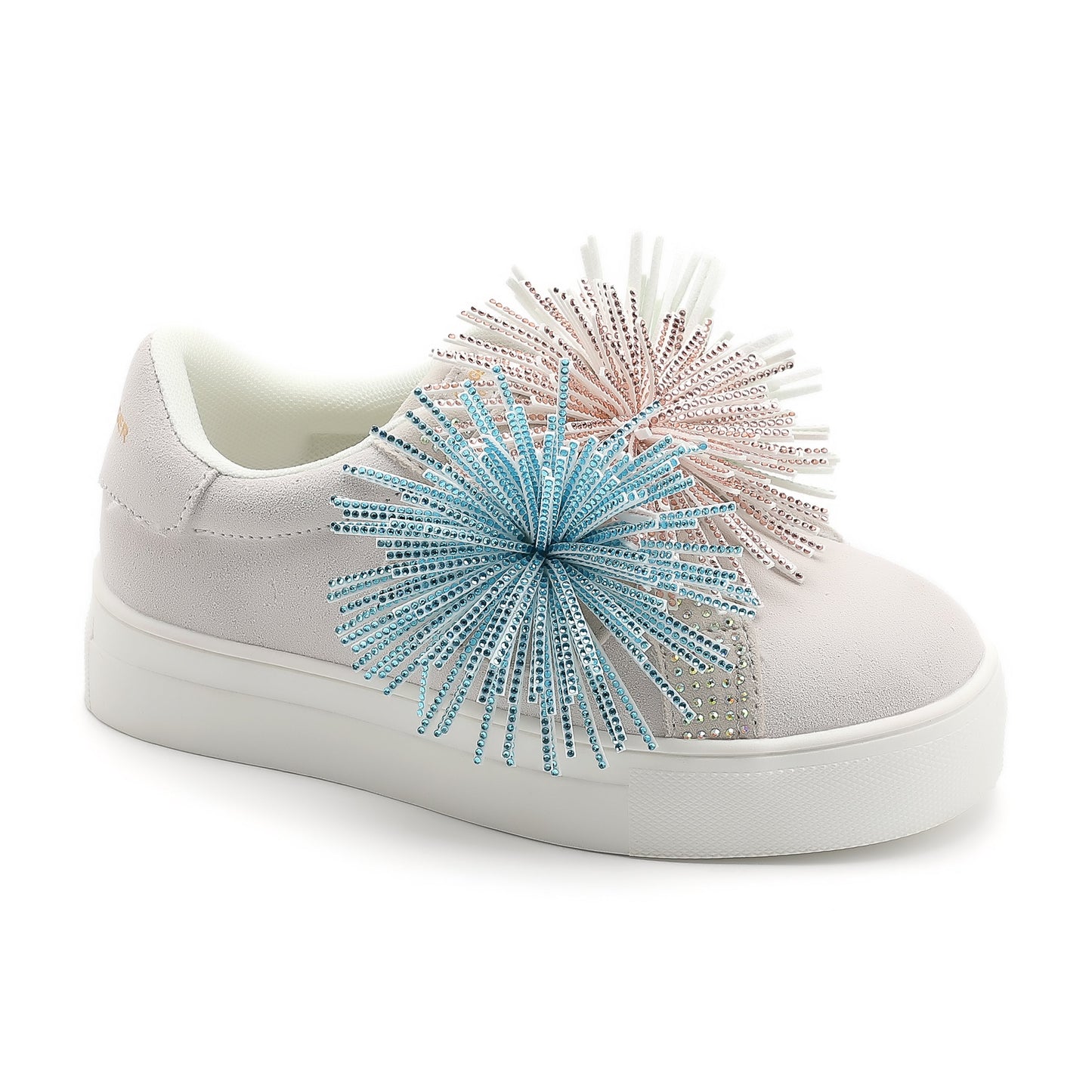 Laney Fringe Sneaker  - Big Kid White