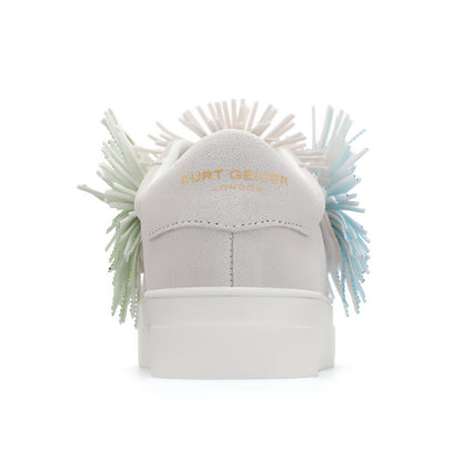 Laney Fringe Sneaker  - Big Kid White