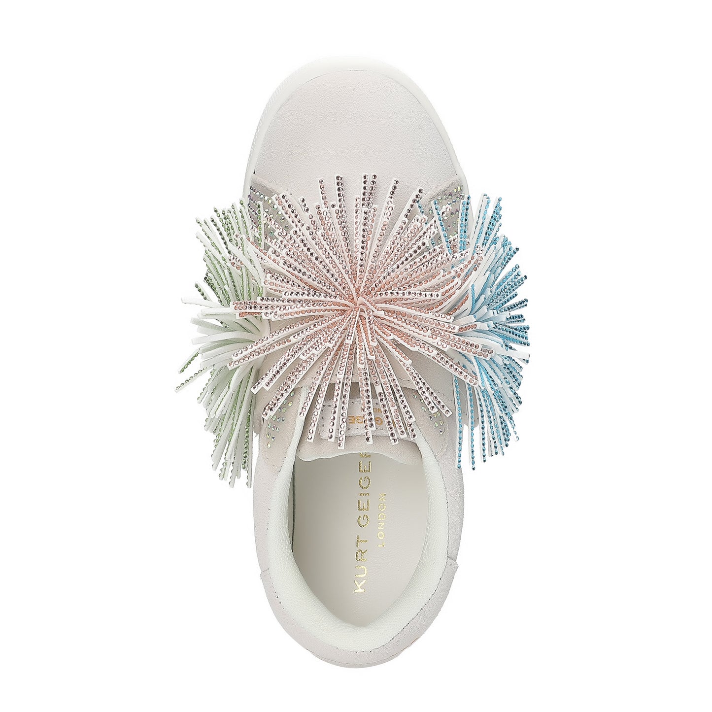 Laney Fringe Sneaker  - Big Kid White