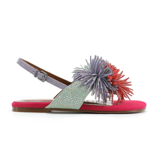Mini Fringe Sandal - Big Kid Multi