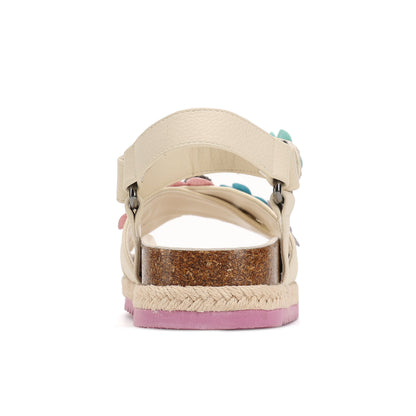 Mini Kensington Flower Sandal  - Big Kid Bone Multi