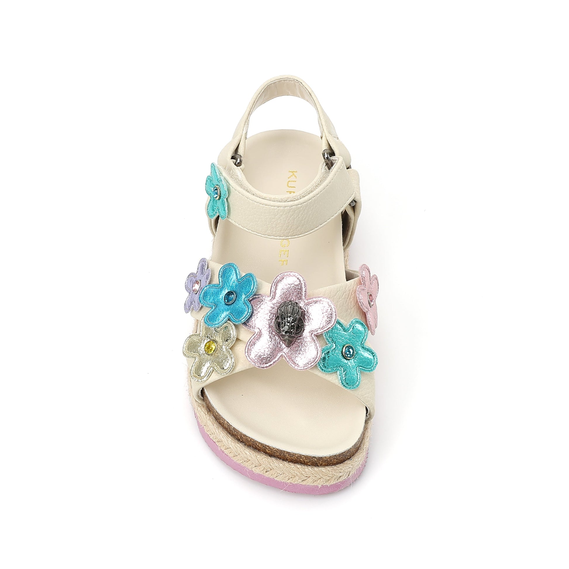 Mini Kensington Flower Sandal - Little Kid Bone Multi