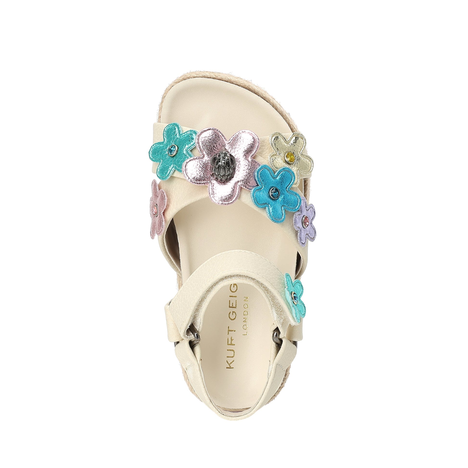 Mini Kensington Flower Sandal - Little Kid Bone Multi