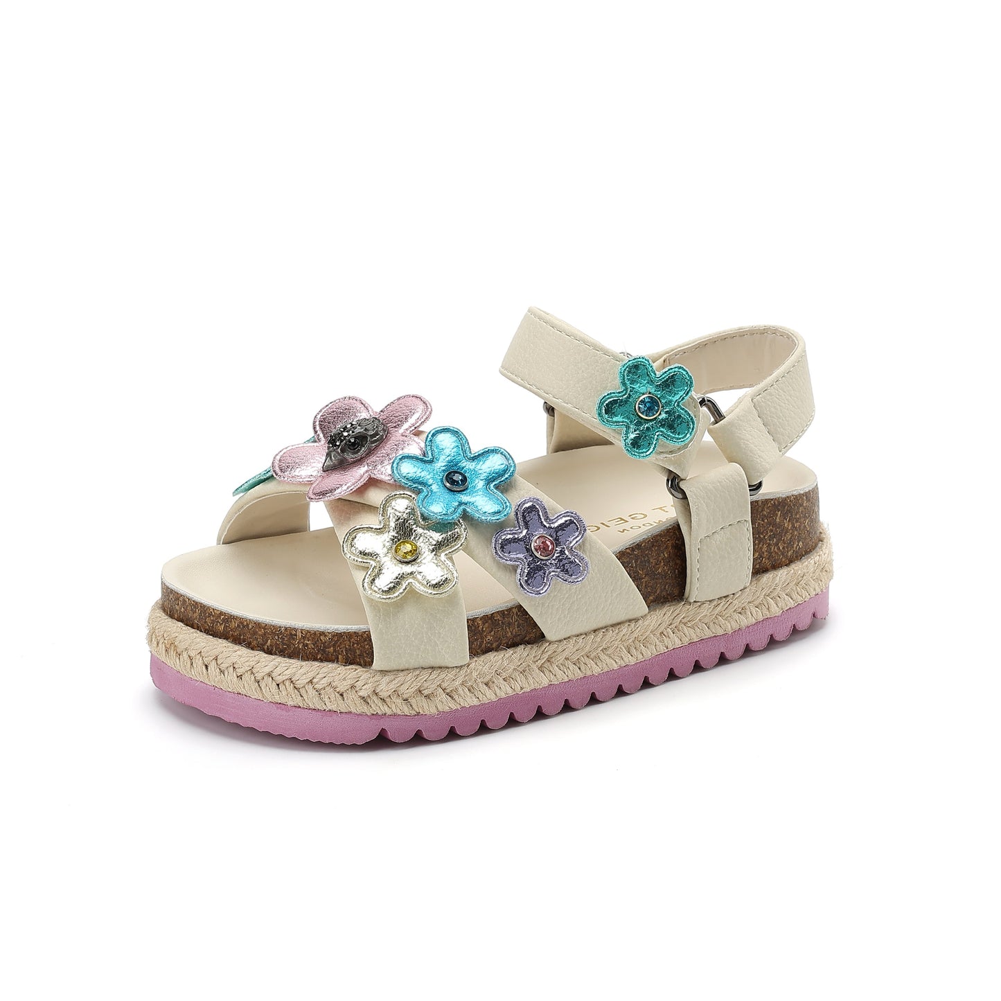 Mini Kensington Flower Sandal - Little Kid Bone Multi