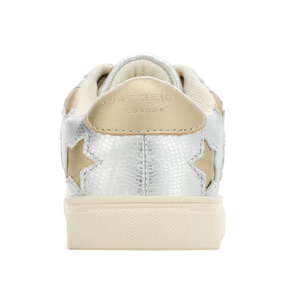 Mini Lane Star Sneaker  - Big Kid Silver Gold