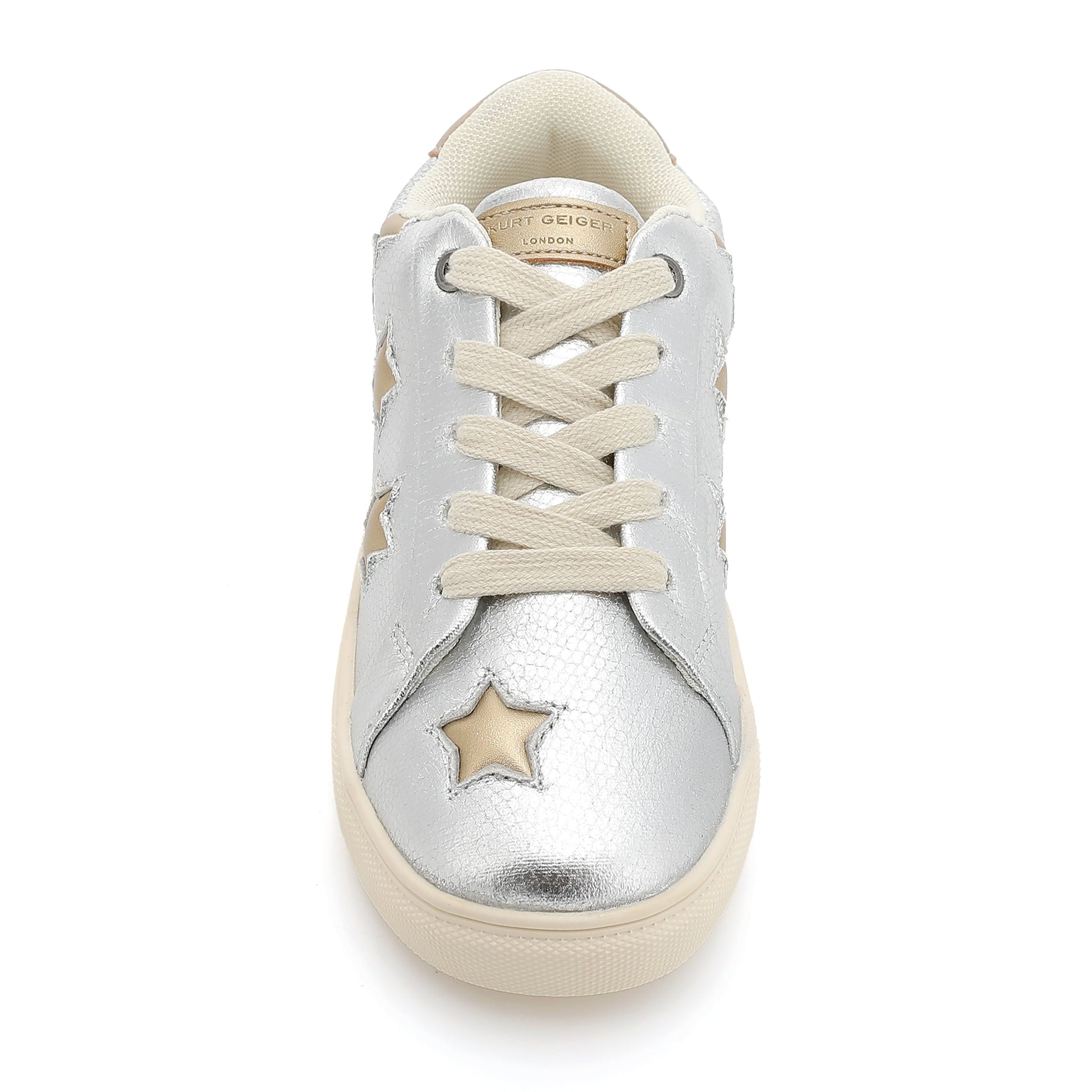 Mini Lane Star Sneaker  - Big Kid Silver Gold