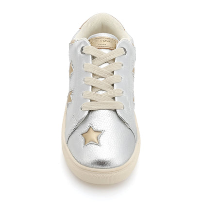 Mini Lane Star Sneaker  - Big Kid Silver Gold