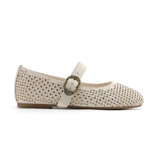 Mini Mayfair Ballet Flat  - Big Kid Bone