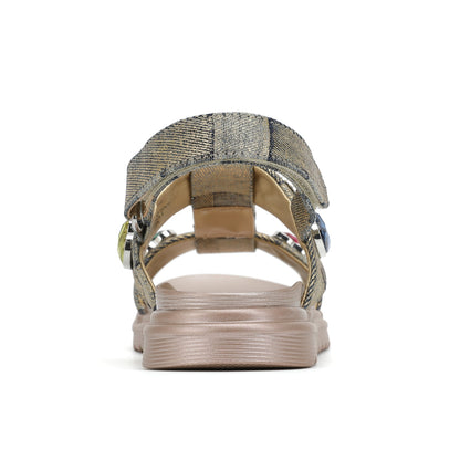 Mini Orson Hearts Sandal  - Big Kid Gold