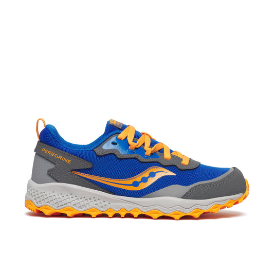 Peregrine KDZ Shield Sneaker - Big Kid Blue/Orange