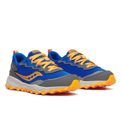 Peregrine KDZ Shield Sneaker - Big Kid Blue/Orange