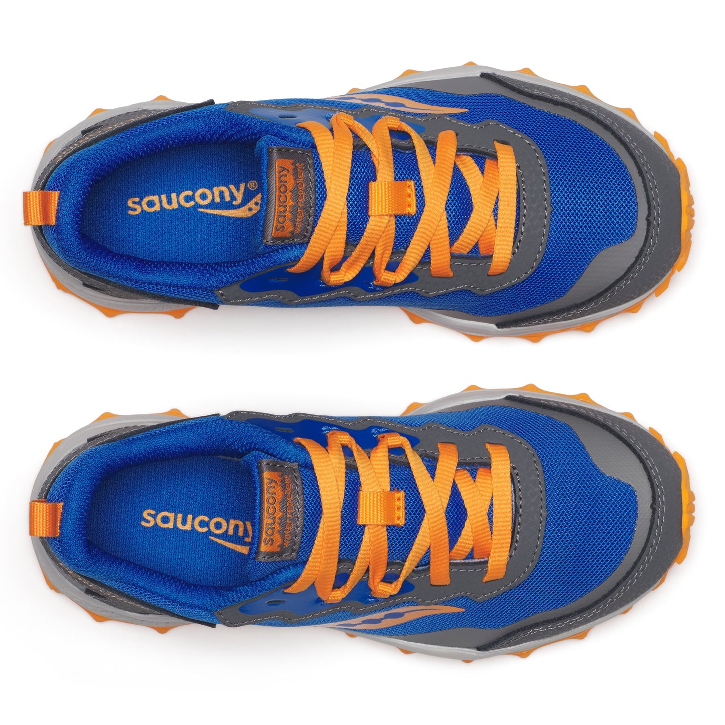 Peregrine KDZ Shield Sneaker - Big Kid Blue/Orange