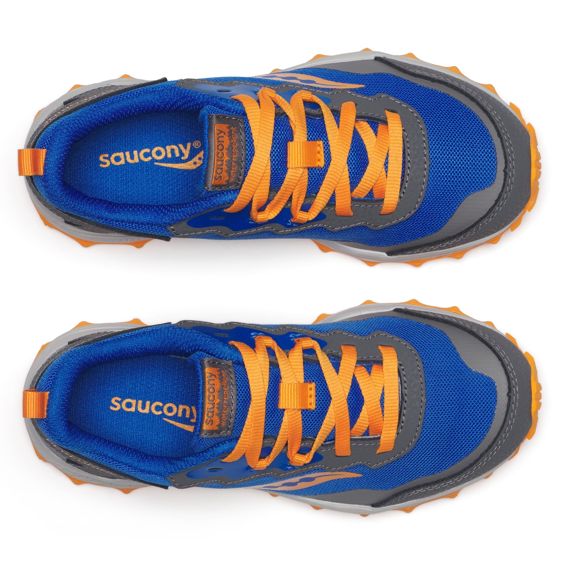 Peregrine KDZ Shield Sneaker - Big Kid Blue/Orange