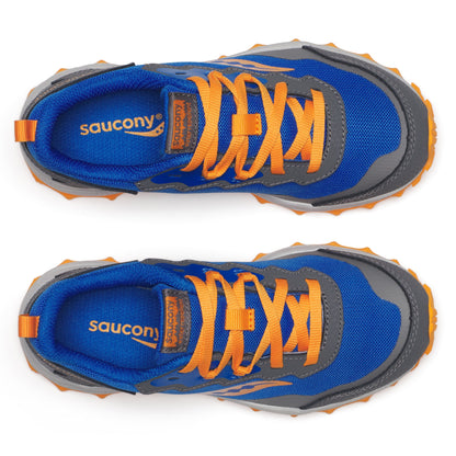 Peregrine KDZ Shield Sneaker - Big Kid Blue/Orange