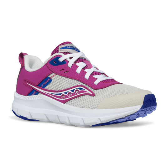 Axon KDZ Sneaker - Big Kid Grey/Magenta