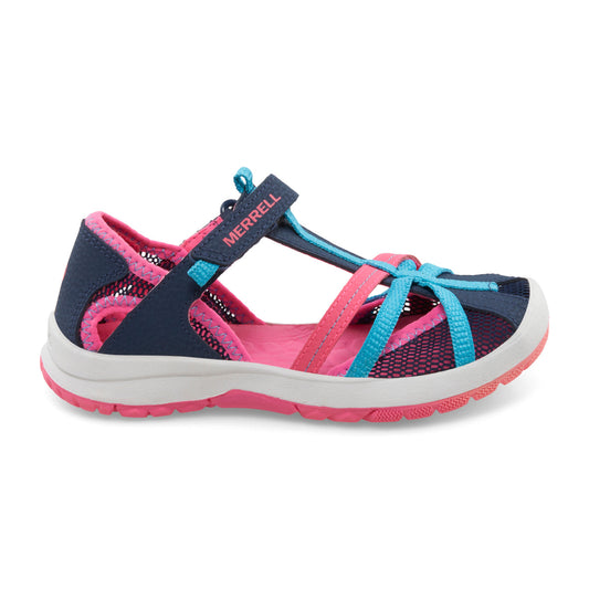 Dragonfly Sandal - Big Kid Navy/Turquoise/Pink