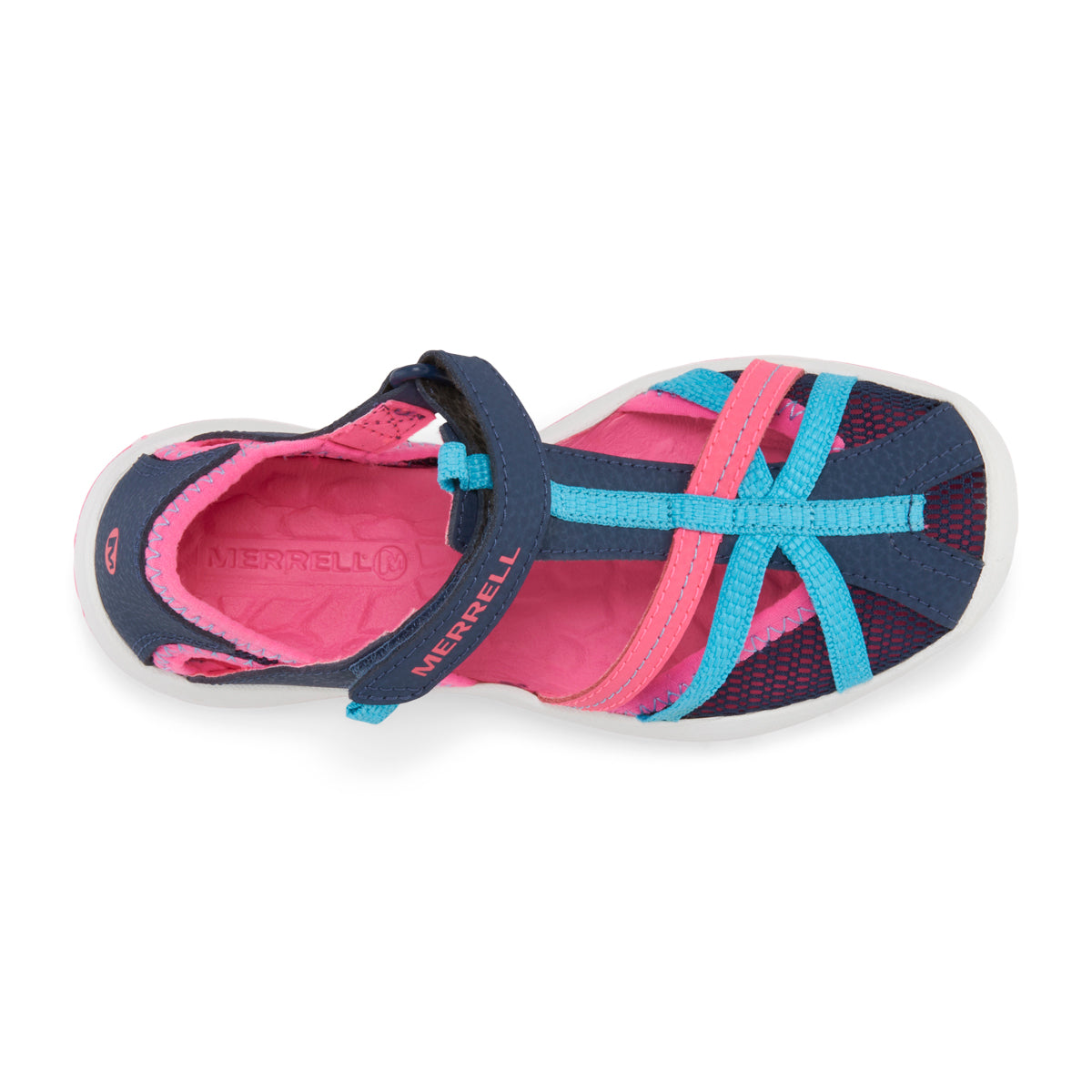 Dragonfly Sandal - Big Kid Navy/Turquoise/Pink