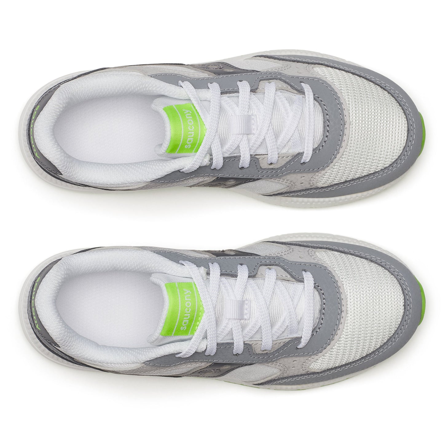 Eclipse KDZ Sneaker - Big Kid White/Grey/Lime