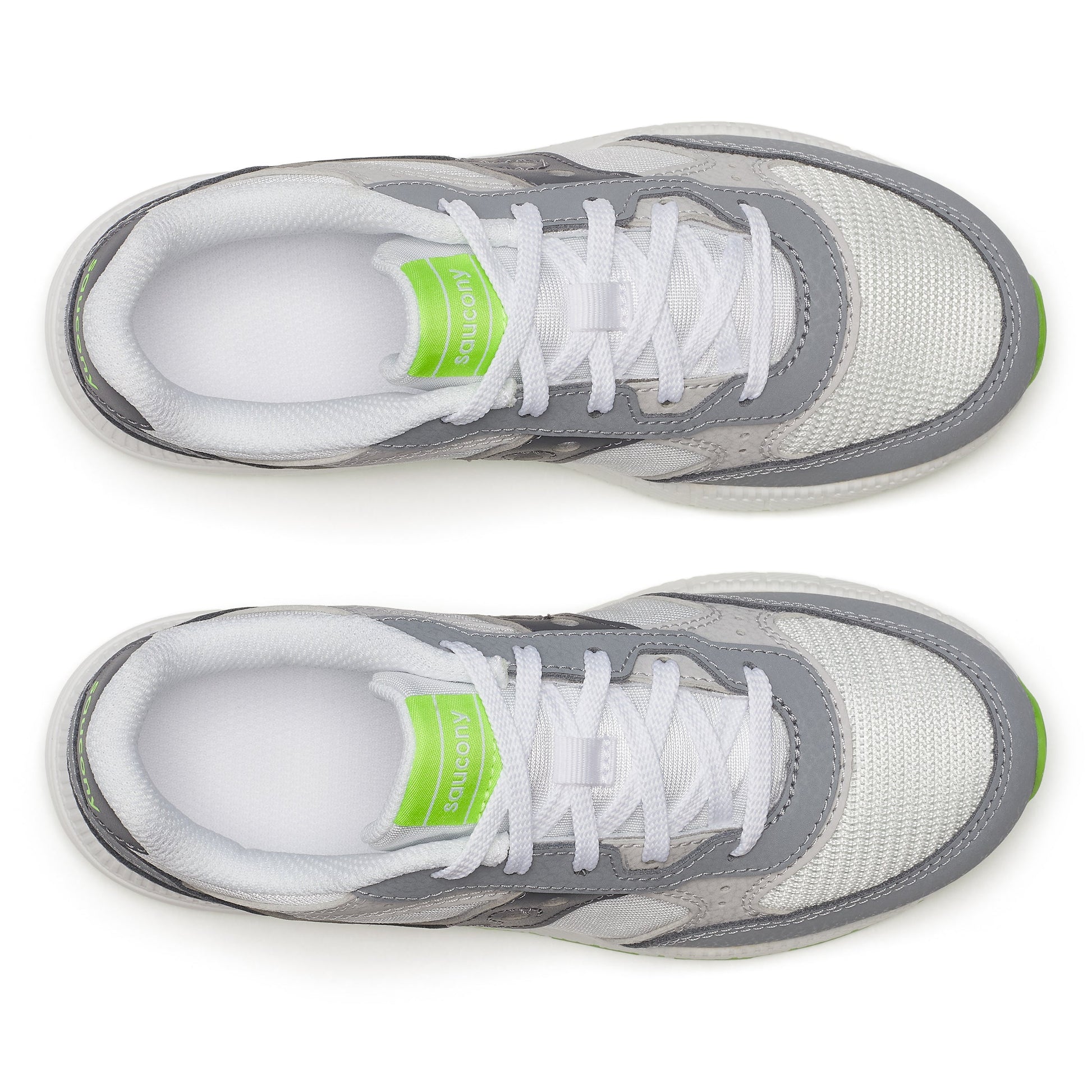 Eclipse KDZ Sneaker - Big Kid White/Grey/Lime