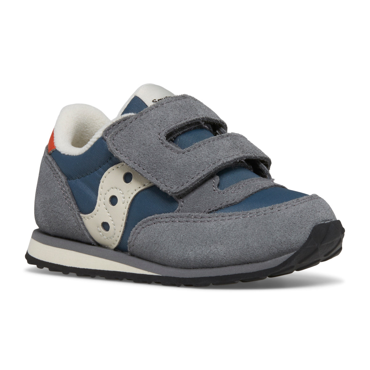 Jazz Hook & Loop Sneaker - Little Kid Grey/Blue/Orange