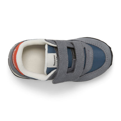 Jazz Hook & Loop Sneaker - Little Kid Grey/Blue/Orange