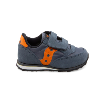 Jazz Hook & Loop Sneaker - Little Kid Grey/Orange
