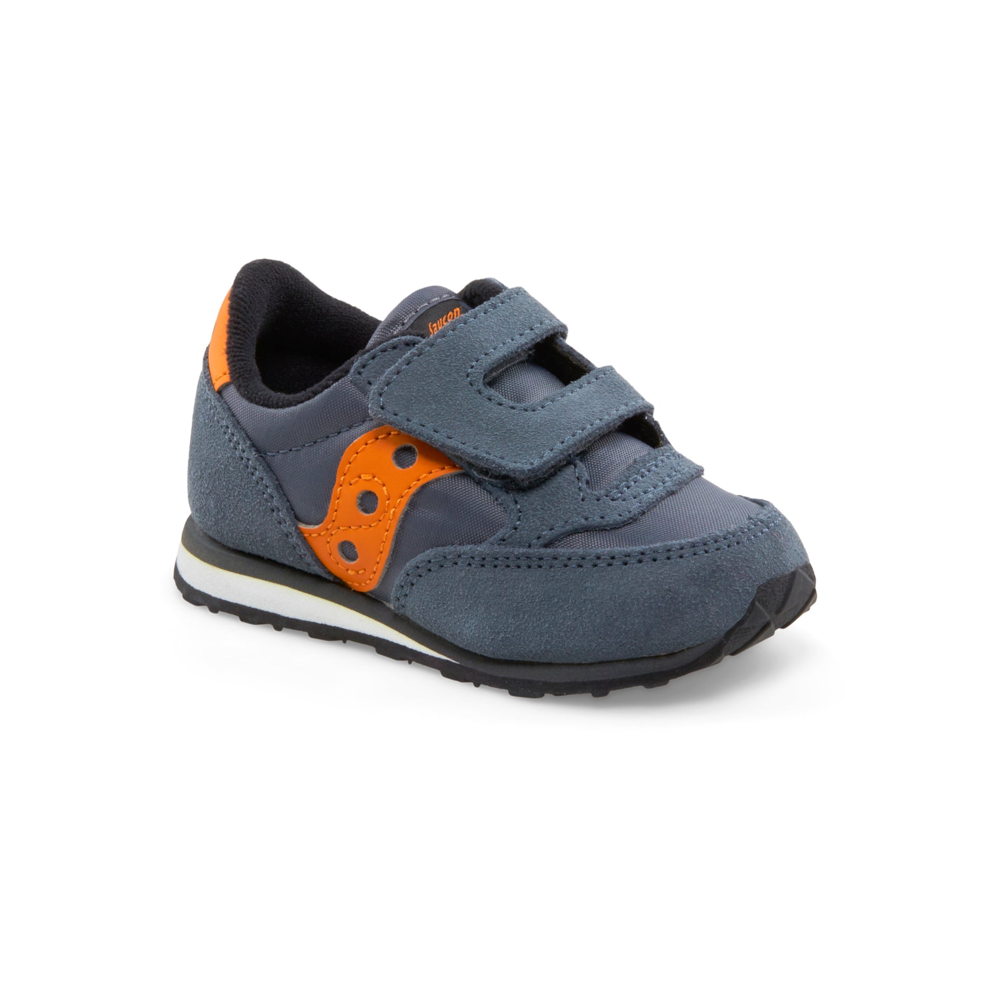Jazz Hook & Loop Sneaker - Little Kid Grey/Orange