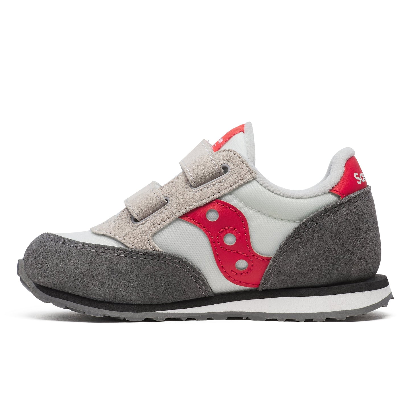 Jazz Hook & Loop Sneaker - Little Kid White/Grey/Red