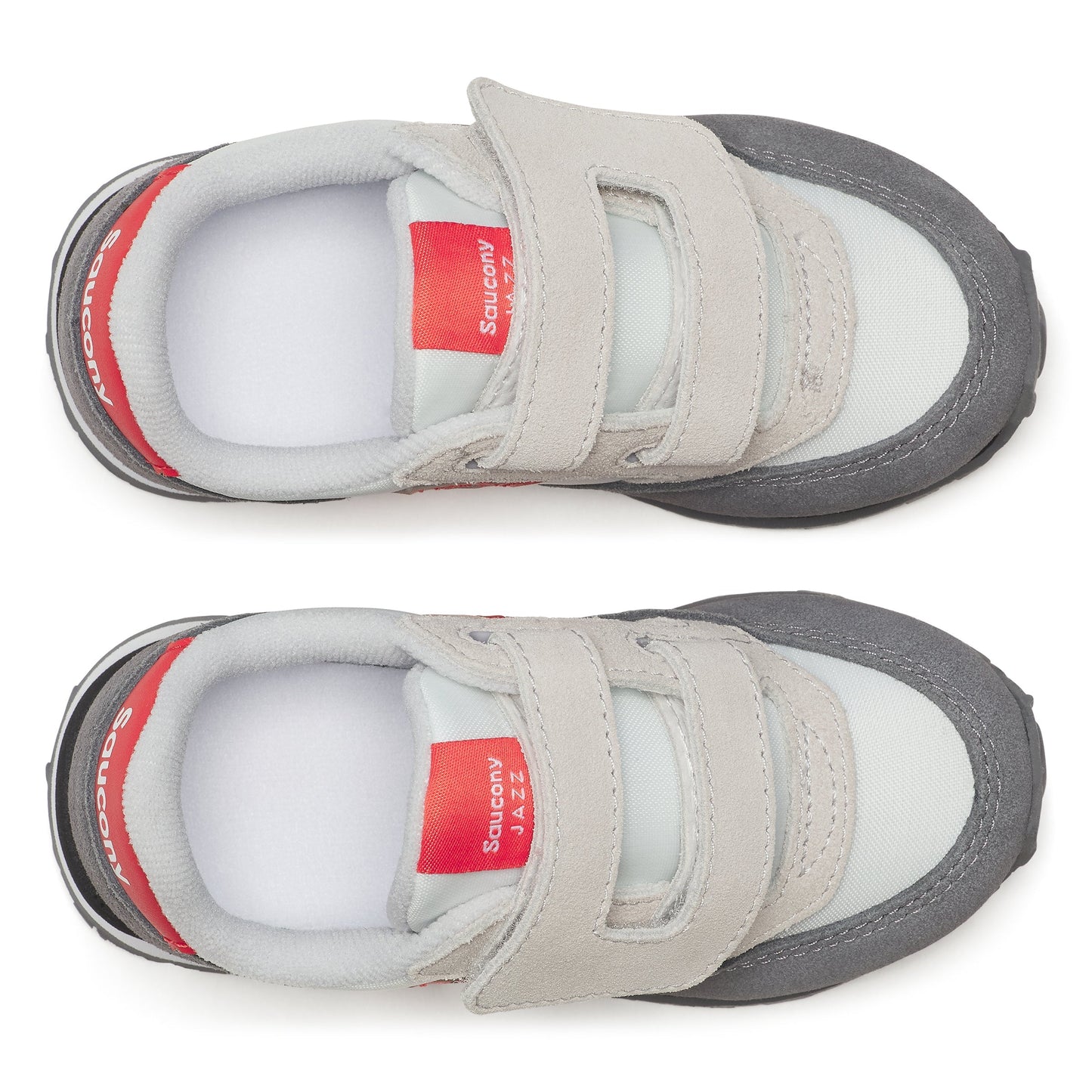 Jazz Hook & Loop Sneaker - Little Kid White/Grey/Red