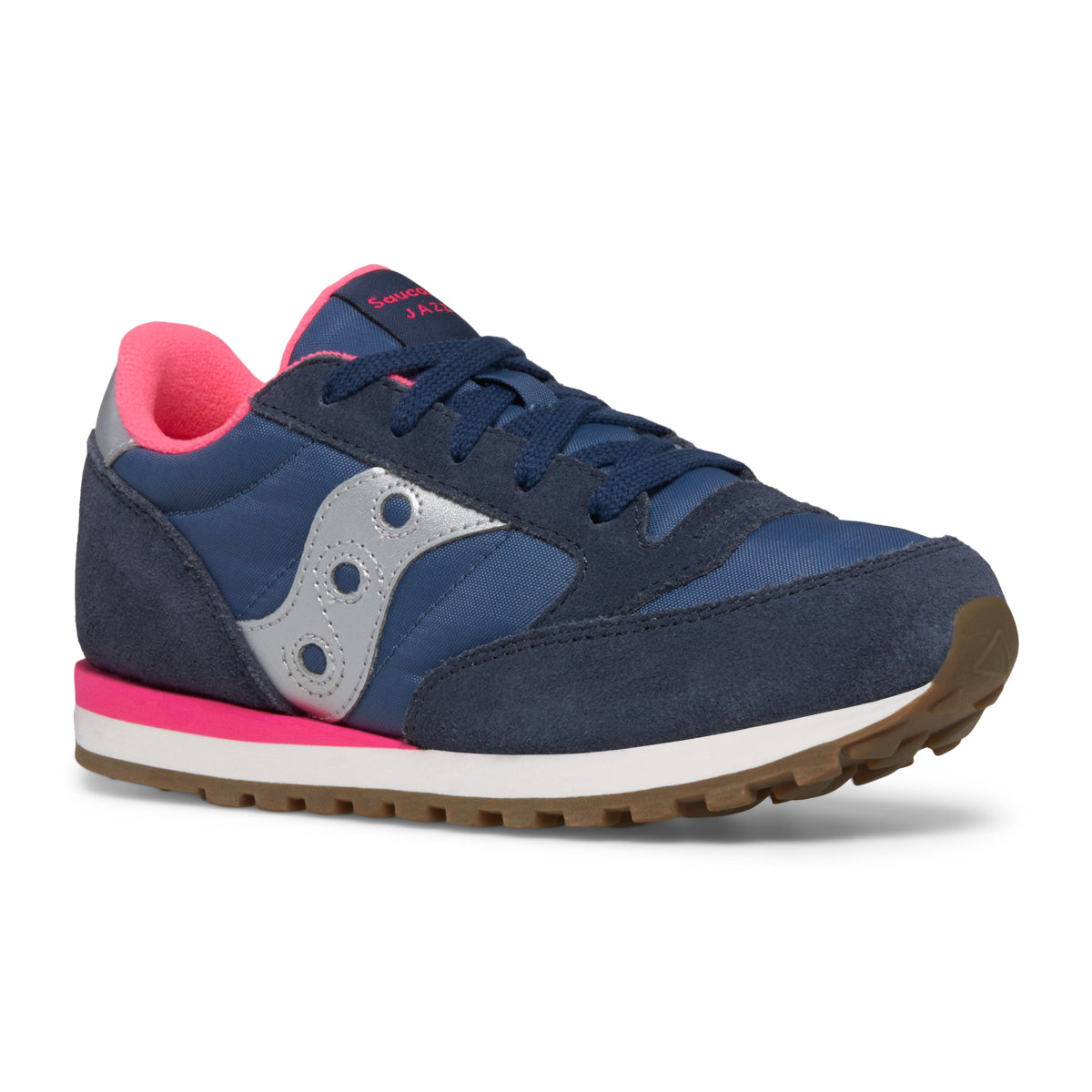 Jazz Original Sneaker - Big Kid Navy/Silver/Pink