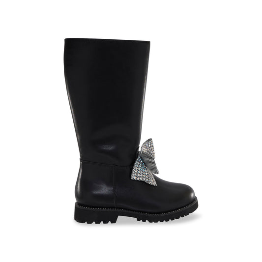 Kensington High Leg Bow Boot - Big Kid Black