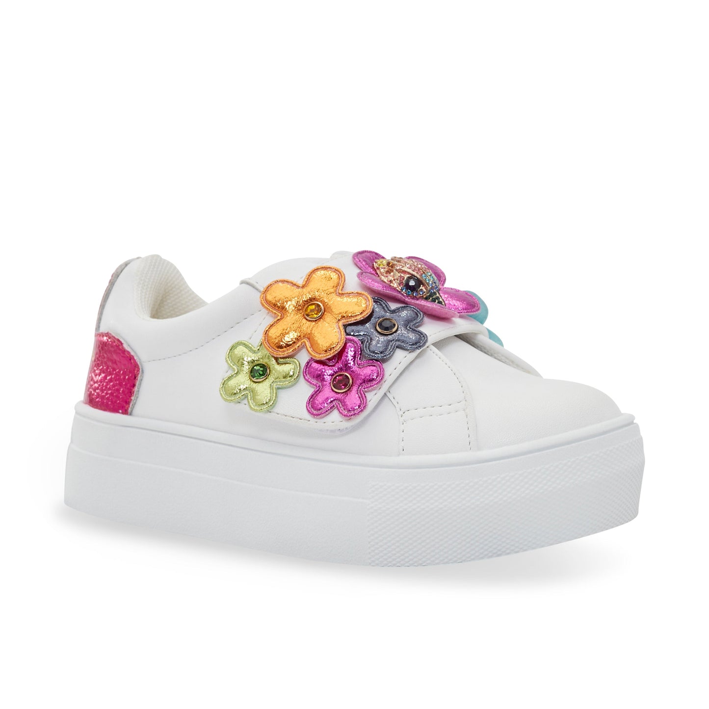 Mini Flower Petal Sneaker - Big Kid White/Multi