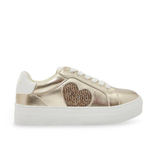 Mini Luckson Heart Sneaker - Big Kid Gold