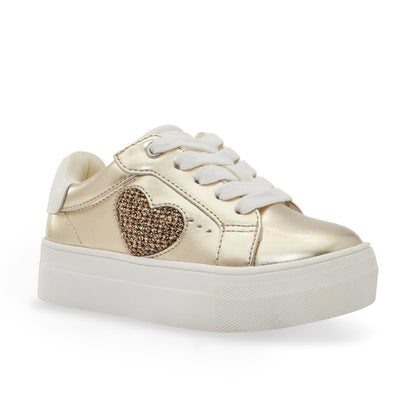 Mini Luckson Heart Sneaker - Little Kid Gold