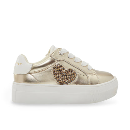 Mini Luckson Heart Sneaker - Little Kid Gold