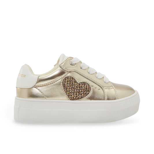 Mini Luckson Heart Sneaker - Little Kid Gold