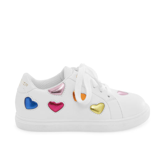 Mini Lane Love Sneaker - Big Kid White