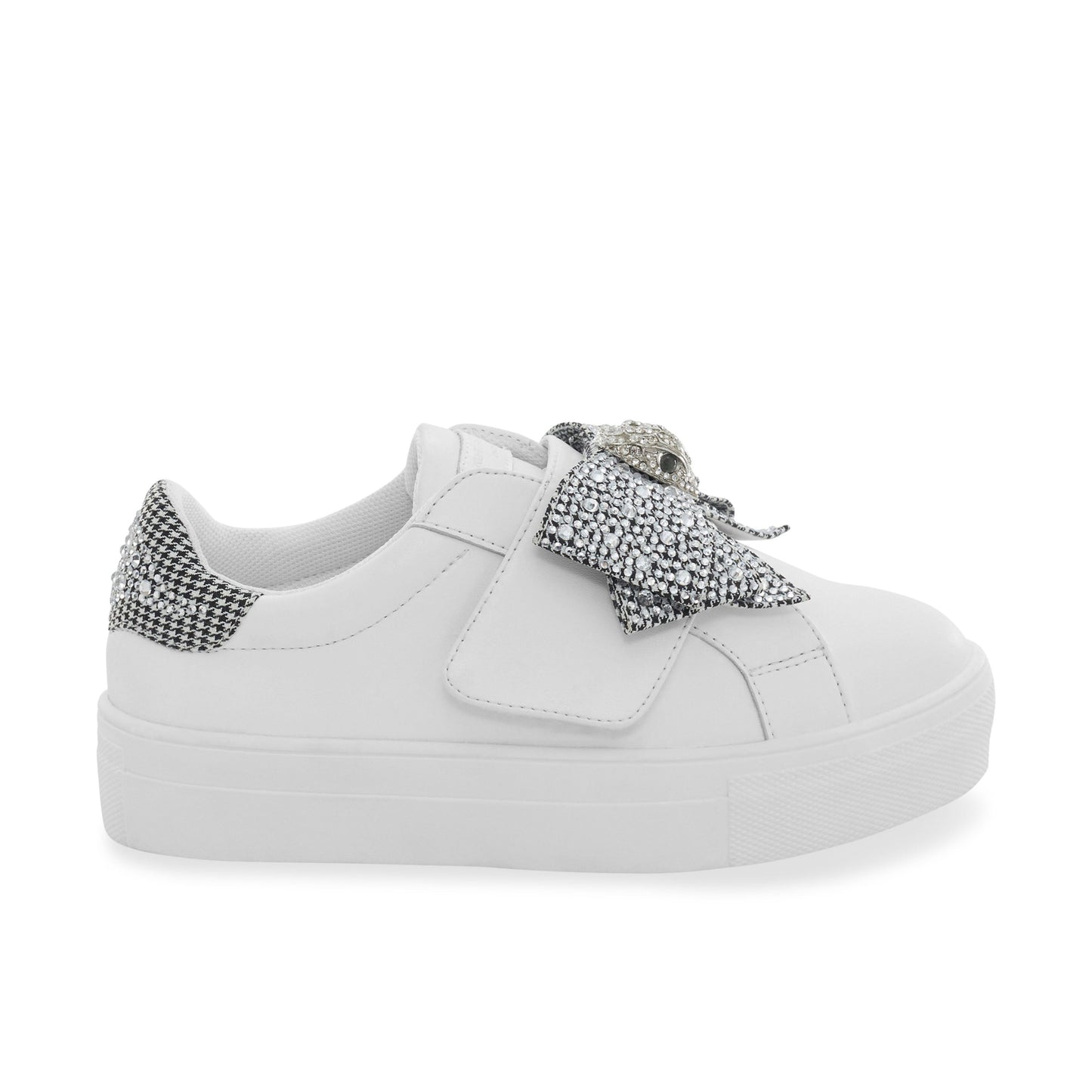 Mini Laney Bow Sneaker - Big Kid White