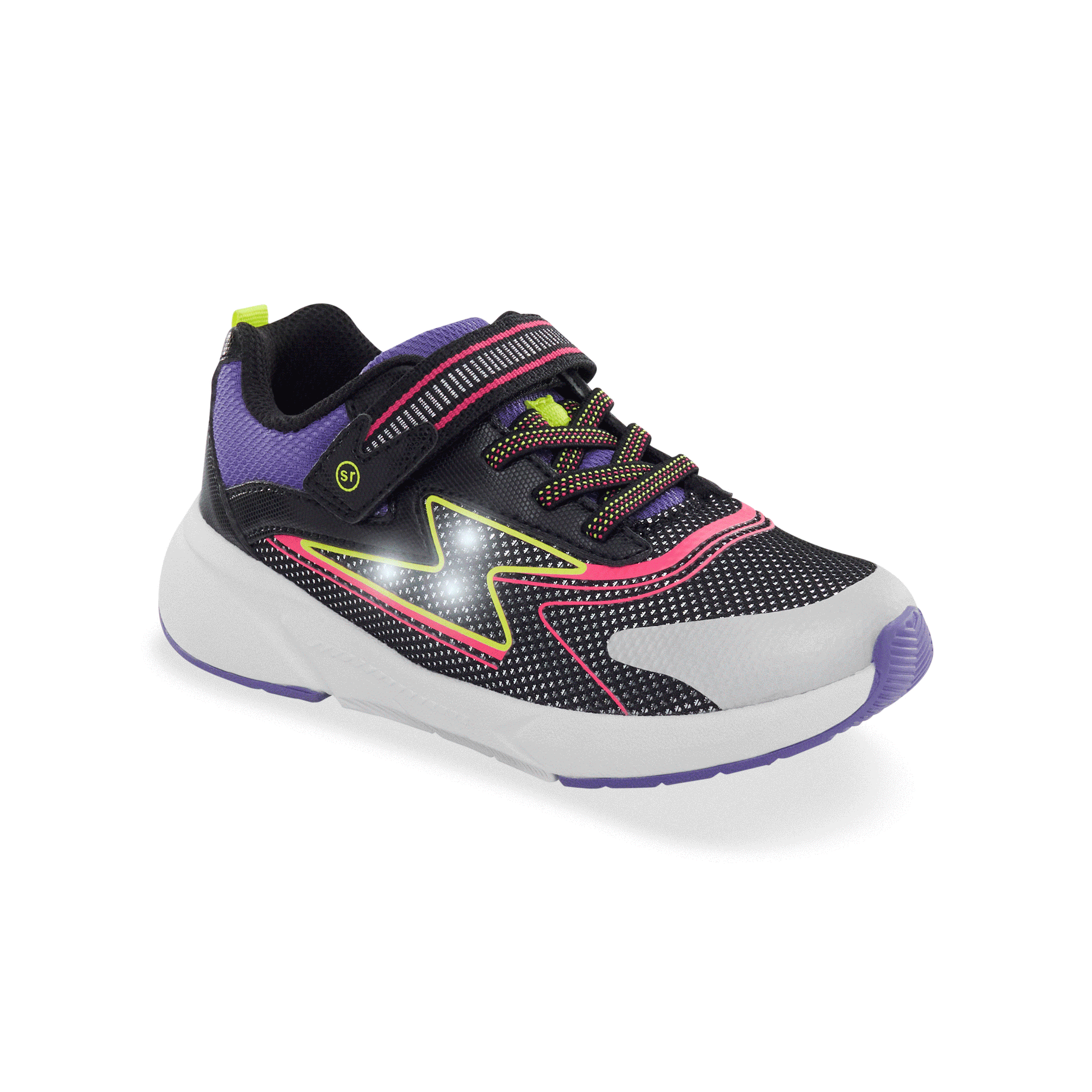 Light-Up Cosmic 2.0 Sneaker - Big Kid Black Neon