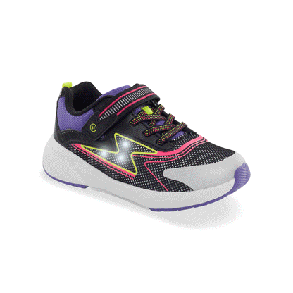 Light-Up Cosmic 2.0 Sneaker - Big Kid Black Neon