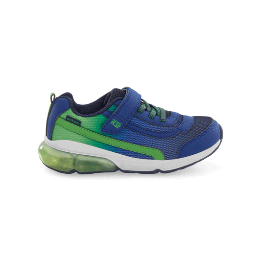 Light-Up Surge Bounce Sneaker - Big Kid Navy/Green