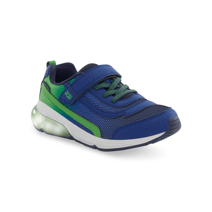 Light-Up Surge Bounce Sneaker - Big Kid Navy/Green