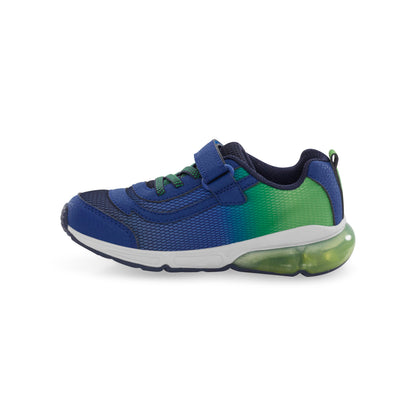 Light-Up Surge Bounce Sneaker - Big Kid Navy/Green
