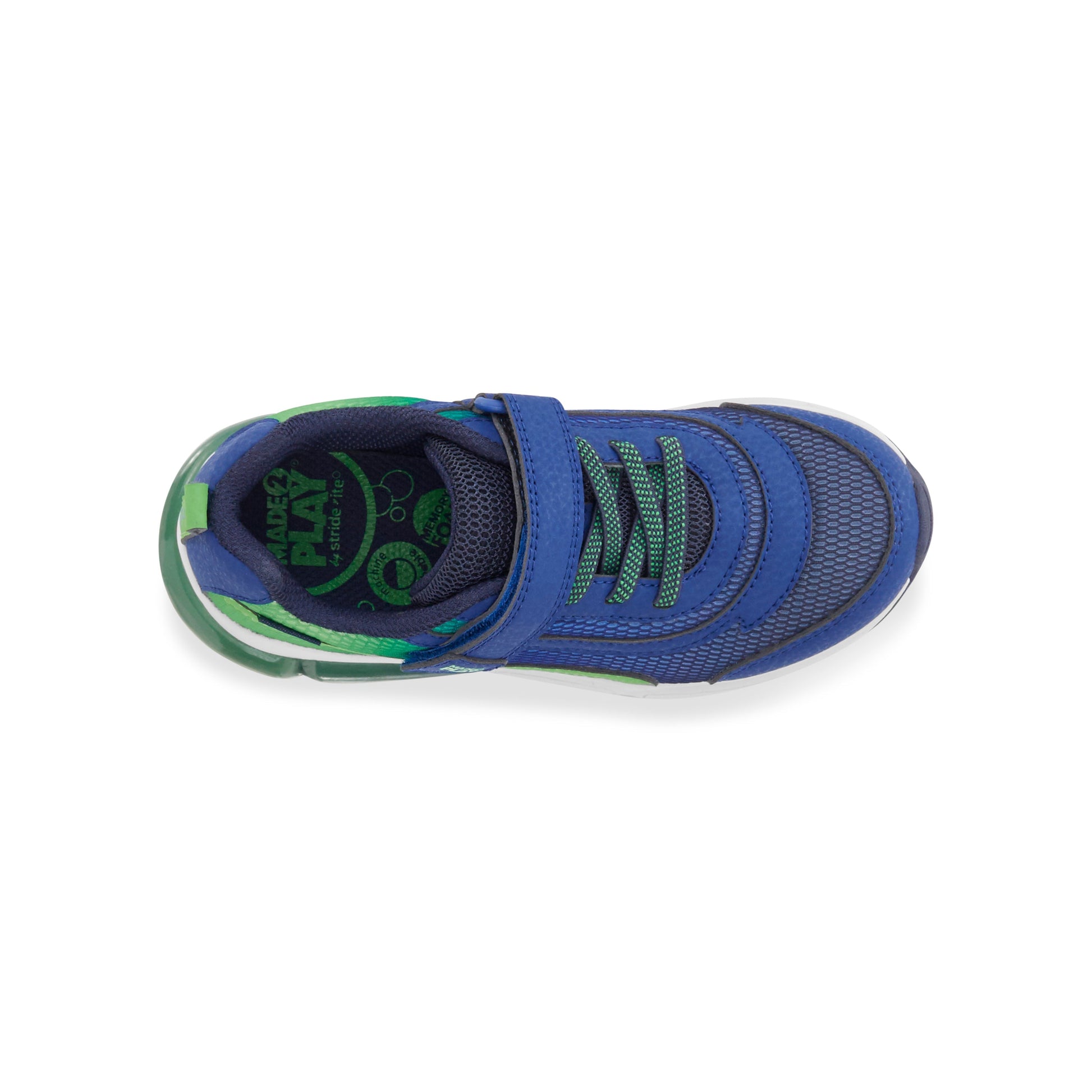 Light-Up Surge Bounce Sneaker - Big Kid Navy/Green
