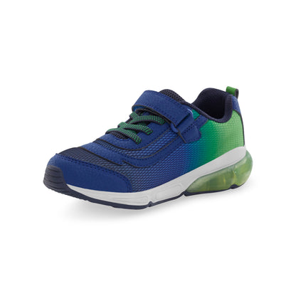 Light-Up Surge Bounce Sneaker - Big Kid Navy/Green