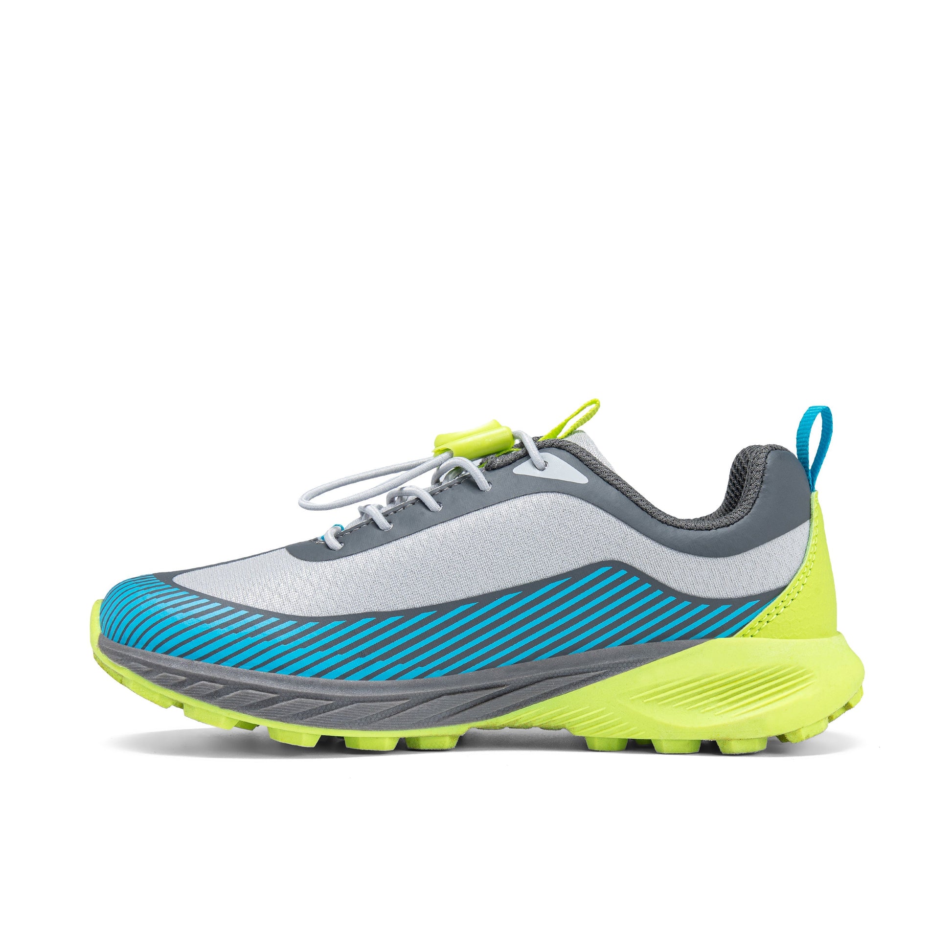 Copter Peak Sneaker - Big Kid Grey/Lime