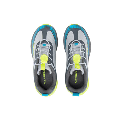 Copter Peak Sneaker - Big Kid Grey/Lime